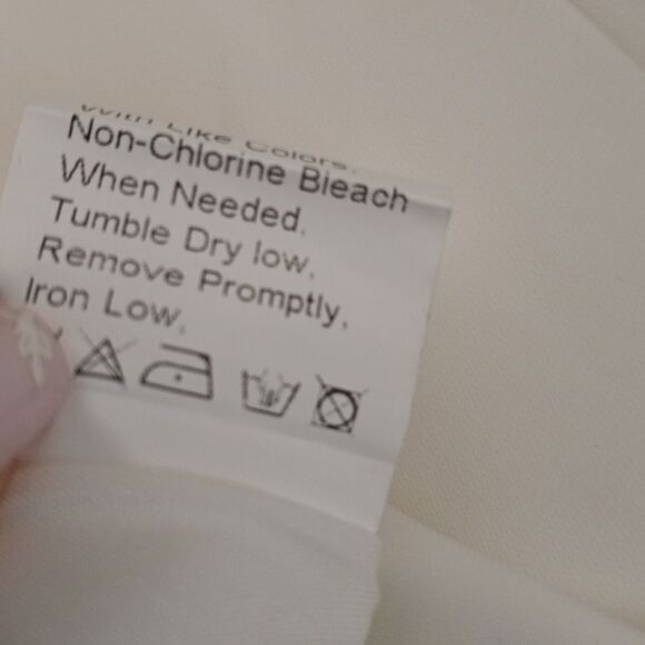 BTFBM WOMAN PALAZZO PANTS W/POCKETS WHITE SZ.M NWOT. - Picture 7 of 7